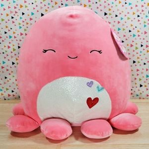 Squishmallow Abby the Octopus 12" UltraSoft Valentine's Day Holiday Toy Plush